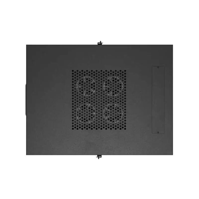 Tinklinis spintos stovas LANBERG 19 colių 24U 600x800 mm juodas su stiklo durelėmis ir LCD išpjova (Flat Pack) v2