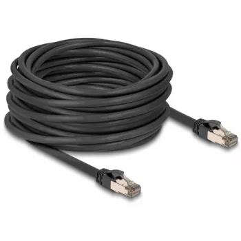 Tinklo kabelis DELOCK 80245 Cat6a U/FTP (STP) 15 m RJ-45 – RJ-45 Juodas
