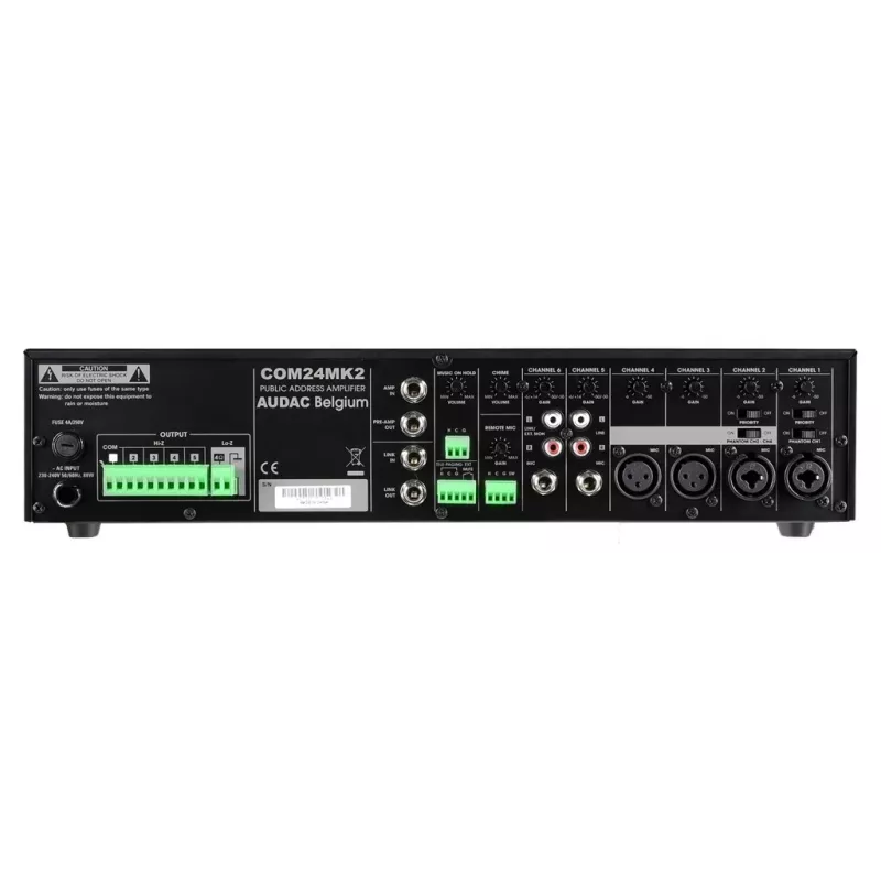 AUDAC COM24MK2 garso stiprintuvas 240W D klasės juodas