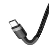 USB-C laidas Baseus Cafule 2m juodai pilkas