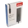 Card Reader Akasa AK-CR-09BK USB 2.0 Type-C pilka