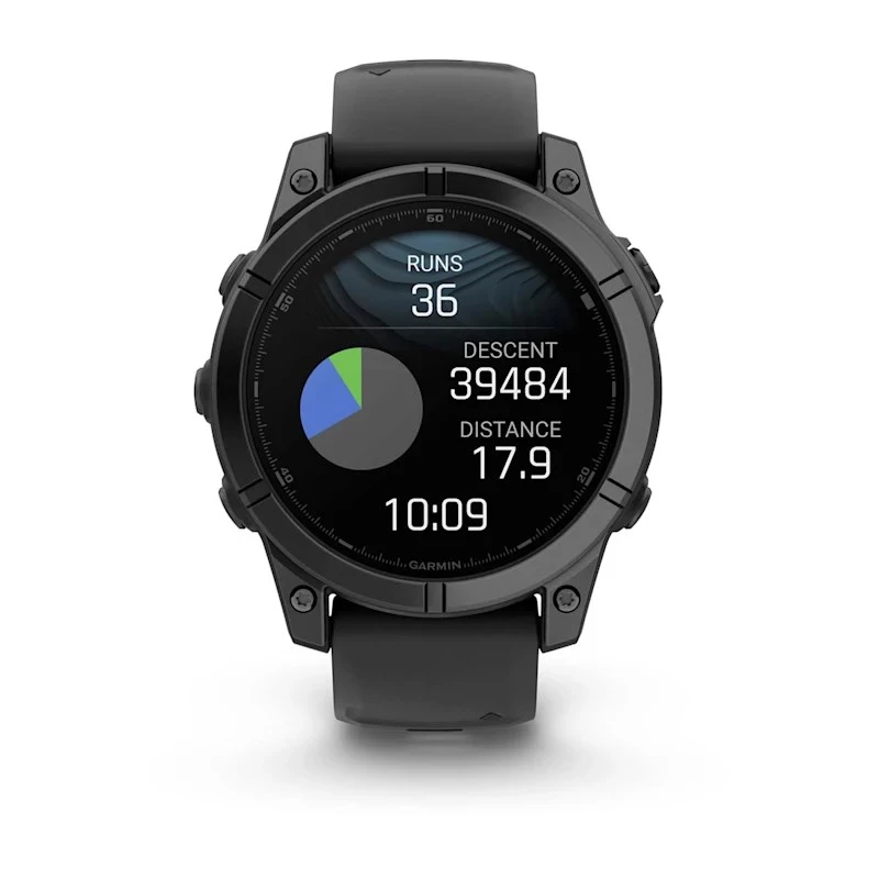 Garmin Fenix E 3.3 cm (1.3 inch) AMOLED 47 mm Skaitmeninis 416 x 416 pikselių Liečiamas ekranas Juodas Wi-Fi GPS (palydovas)