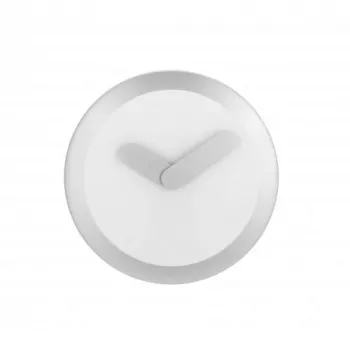 NeXtime klok 2615zi Focus, Ø25 cm, sieninis, baltas/sidabrinis