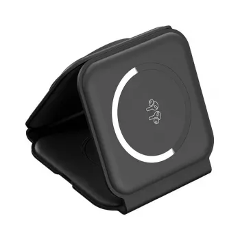 Choetech T588-F 3in1 belaidis magnetinis įkroviklis 15W (juodas)