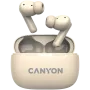 Canyon CNS-TWS10BG belaidės ausinės TWS į ausis, ANC, Bluetooth 5.3, USB-C, smėlio spalvos