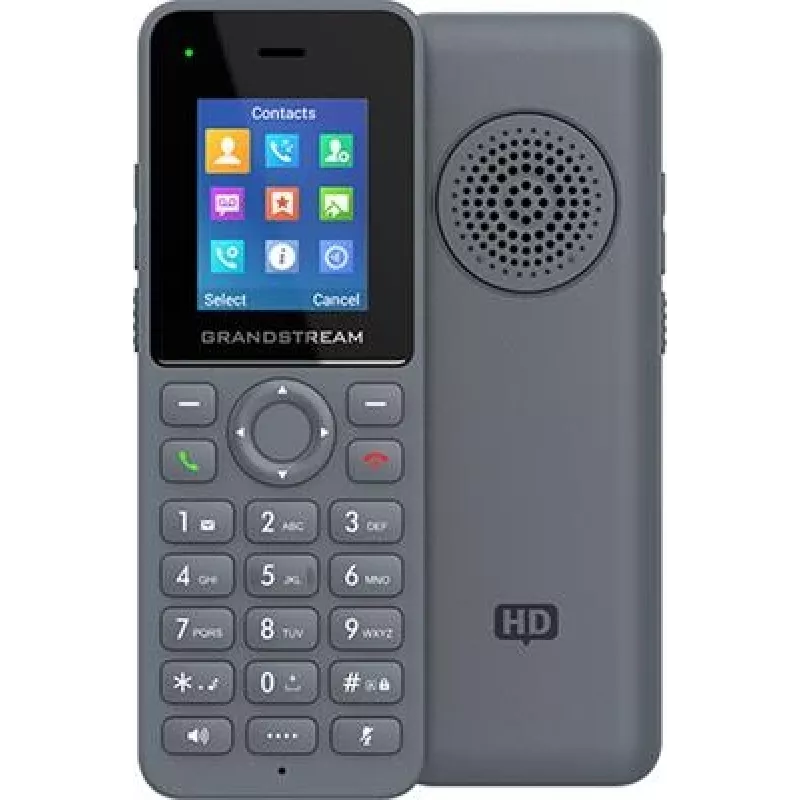 IP telefonas Grandstream DP725 belaidis ragelis, pilka spalva, 1,8 colio TFT ekranas, 20 linijų, ličio jonų 1500 mAh
