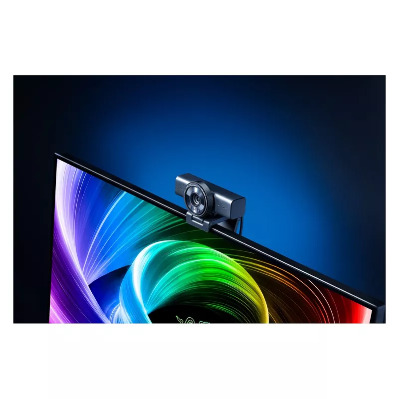 Razer Kiyo V2 X internetinė kamera, 1440p @ 60 FPS, automatinis fokusavimas, plačiu kampu – juoda