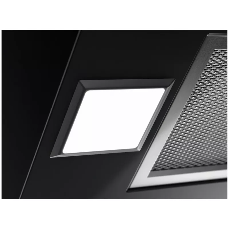 Sieninis gartraukis Electrolux LFV626K, juodas, 598×396 mm, 615 m³/h recirkuliacinis, 62 dB, anglies filtras