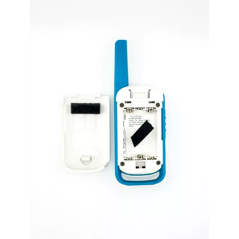 Motorola Talkabout T42 racija, 2 vnt. pakuotė (oranžinė-mėlyna)