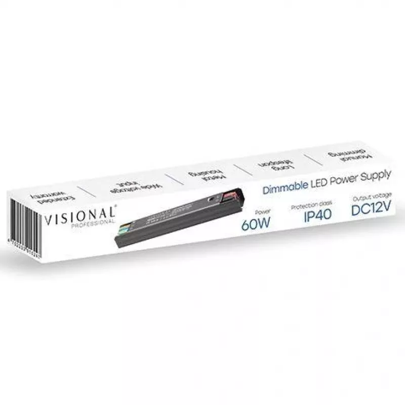 Maitinimo šaltinis Lightstrip 12V 5A 60W VS-60W-12C V Visional