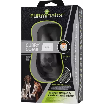 FURminator - guminis šepetys šunims ir arkliams - L dydis