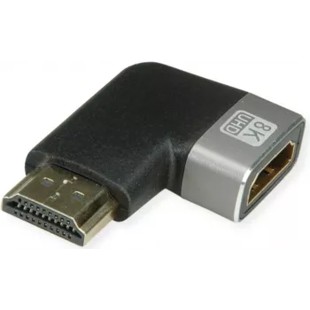 ROLINE HDMI 8K adapter 90° kampinis kištukas/lizdas - adapteris (12.03.3251)