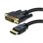 DVI-D 24+1 į HDMI (ST-ST) 2m adapterinis kabelis juodas