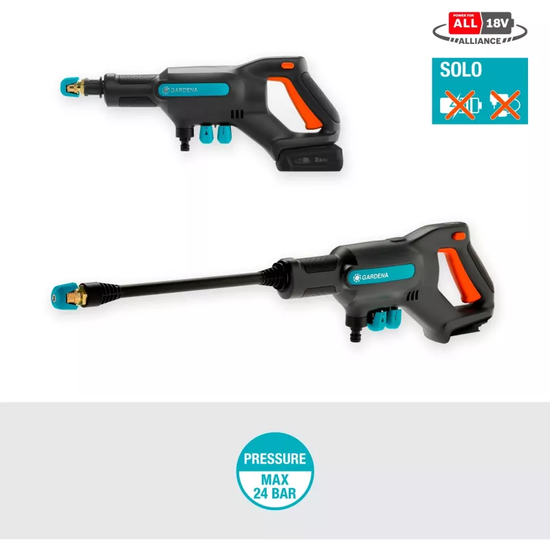 Slėginis plovimo aparatas Gardena AquaClean 24/18V P4A