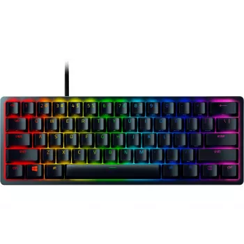 Klaviatūra „Razer Huntsman Mini“ su spraginčiais optiniais jungikliais (violetiniai)