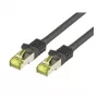 Tinklo kabelis M-Cab CAT7 S-FTP PIMF RJ-45 3m Juodas