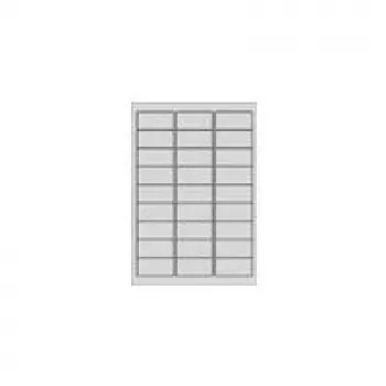 Avery Zweckform lipnūs lapeliai - nuimami klijai - Balti - 63,5 x 29,6 mm - 675 etiketės (25 lapų x 27)