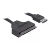 SATA kabelis DeLOCK ESATAP-100 0,5 m juodas