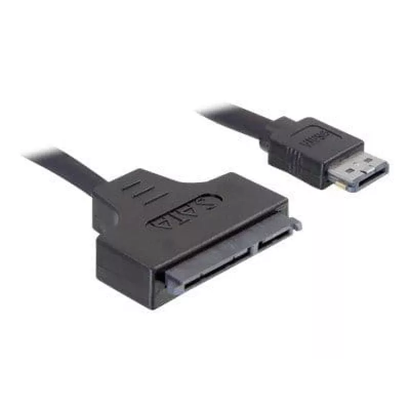 SATA kabelis DeLOCK ESATAP-100 0,5 m juodas