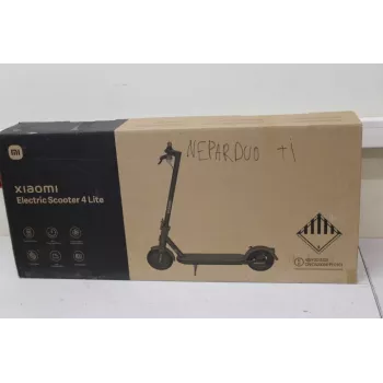 SALE OUT. Xiaomi Electric Scooter 4 Lite EU | 300 W | 25 km/h | 8.5 col. | Juoda | NAUDOTA, PAŽEISTA PAKUOTĖ, TRŪKSTA: ĮKROVIKLIO IR ŠEŠIAKAMPIO RAKTO