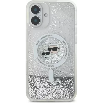 Karl Lagerfeld KLHMP16MLGKCSGH Dangtelis iPhone 16 Plus – permatomas TPU/PC