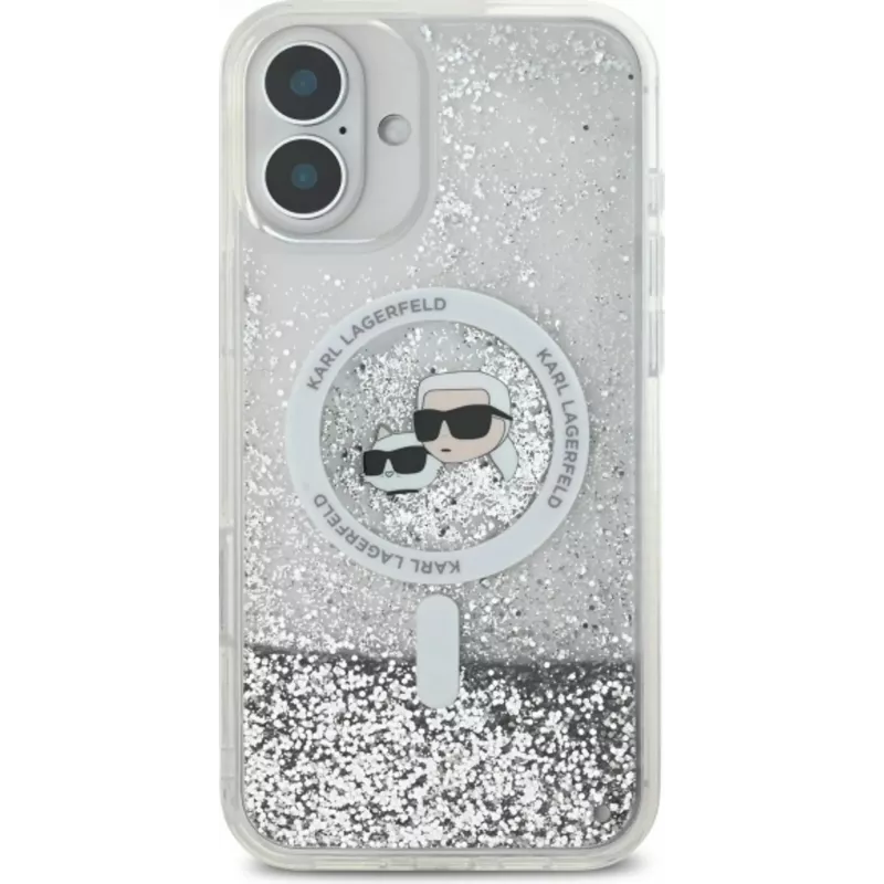 Karl Lagerfeld KLHMP16MLGKCSGH Dangtelis iPhone 16 Plus – permatomas TPU/PC