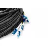 Digitus iš anksto sumontuotas stiklo pluošto universalus išvadinis kabelis vienmodis OS2 8 skaidulų LC/UPC 75 m