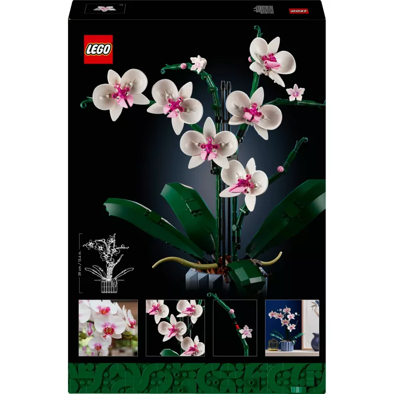 LEGO 10311 Icons Orchidėja – Dirbtinių Gėlių Konstruktorius Suaugusiems, Namų Dekoro Aksesuaras, Botaninė Kolekcija, Dovana Žmonai ar Vyrui