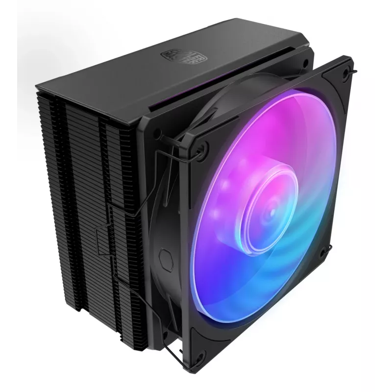 Oro aušintuvas Cooler Master Hyper 212 3DHP Black ARGB — 120 mm ventiliatorius, LGA1700/AM5/AM4 suderinamas