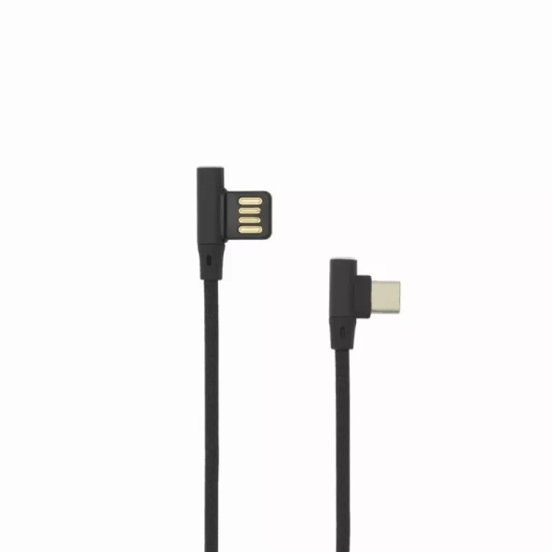 Sbox USB-C-90-B USB->Type C 90 M/M 1,5m Juoda