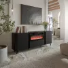 Komoda Cama Meble Volare 200 x 39 x 75 cm juoda