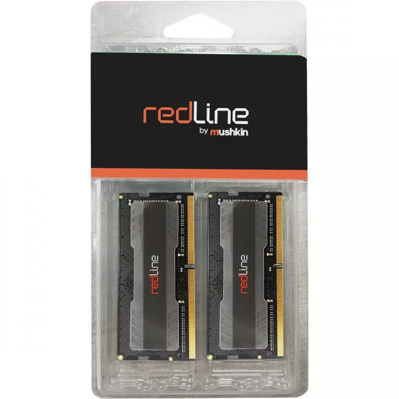 Mushkin Redline 16 GB (2x 8 GB) DDR4-3200 SO-DIMM atminties rinkinys, juodas, Intel XMP, MRA4S320NNNF8GX2