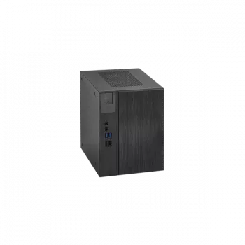 ASRock DeskMeet X300 Series – kompiuterio korpusas su maitinimo bloku – kompaktiškas – Socket AM4 – AMD X300 – be procesoriaus – RAM 0GB – GigE (90BXG4501-A10GA0W)