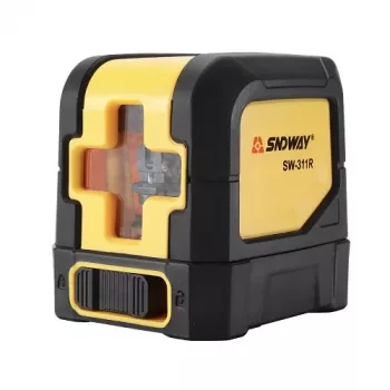Kryžminis lazerinis nivelyras SNDWAY SW-311R – mini 10 m, raudonas spindulys