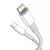 Baseus CATLGD-02 Lightning laidas 1 m baltas