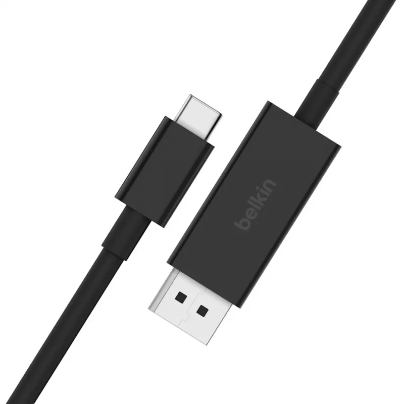 Belkin AVC014bt2MBK USB-C į DisplayPort kabelis, 2 m, juodas