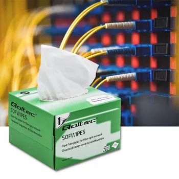 Qoltec Lint-Free Fibre Optic Wipes