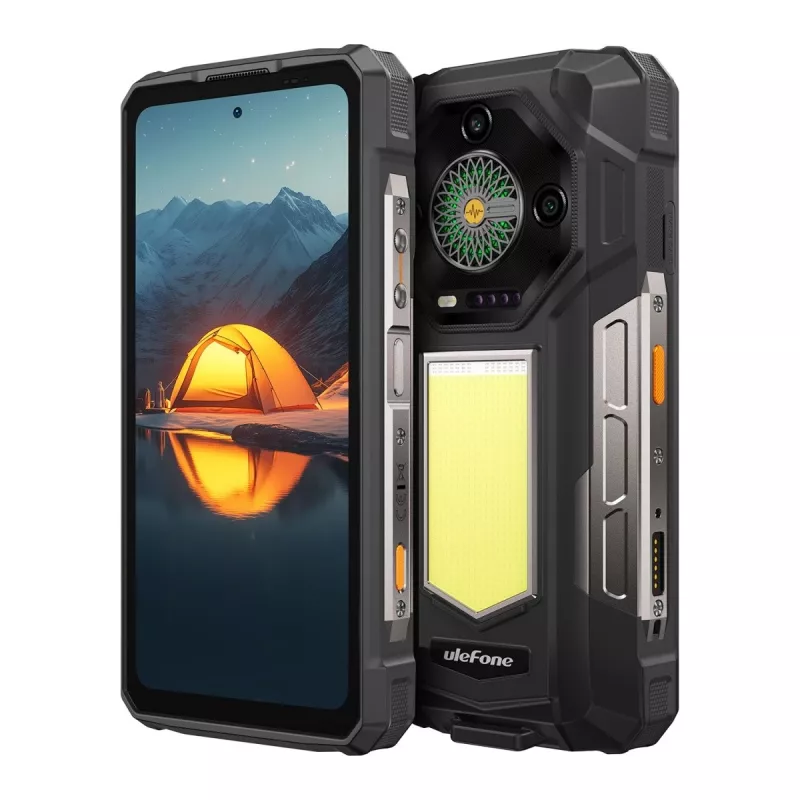 Atsparus išmanusis telefonas UleFone Armor 33 5G 6,3 colio – 12 GB RAM, 512 GB atminties, juodas