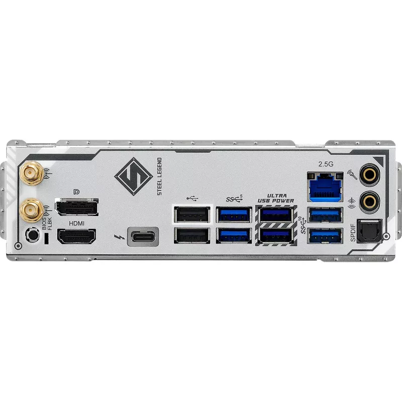 Pagrindinė plokštė ASRock B860M Steel Legend WiFi — Intel B860, LGA 1851, micro-ATX, DDR5, 4 DIMM, Wi-Fi 6E, 2.5GbE