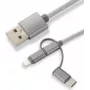 CoreParts MOBX-ACC-003 USB laidas 1 m Micro-USB A Micro-USB B Pilka
