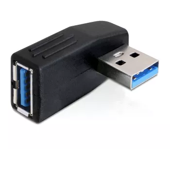 USB 3.0 adapteris – lizdo pasukimas 90° DeLOCK 65341 juodas