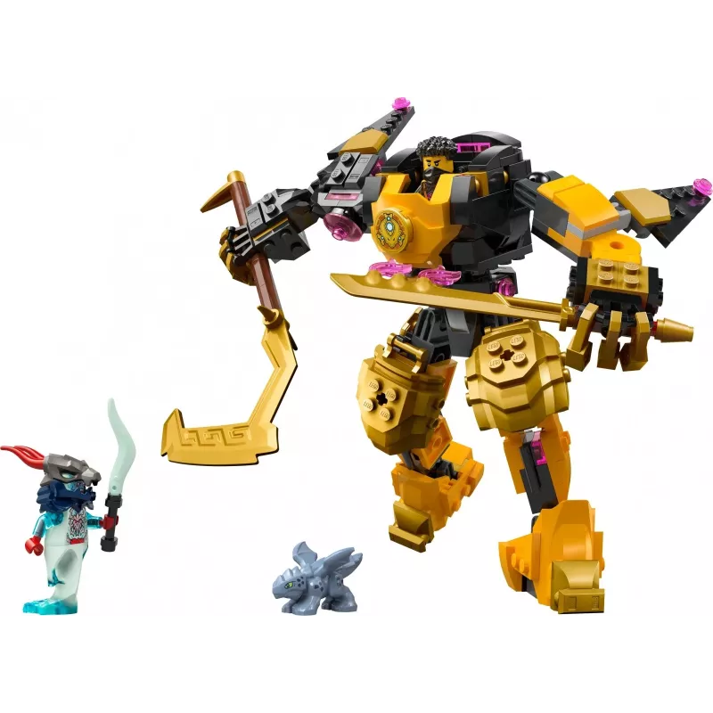LEGO konstruktorius NINJAGO 71839 Arino Spinjitzu kovos mechanas, 213 dalių, 2 minifigūrėlės, aukštis 160 mm