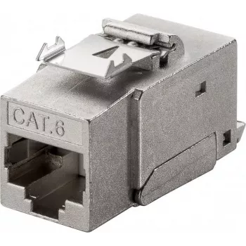Wentronic Goobay CAT 6 KeyStone RJ45 lizdas, STP ekranuotas, 250 MHz – LSA jungtis, cinko liejimo korpusas (90863)