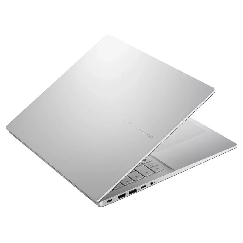 Nešiojamas kompiuteris ASUS Vivobook S16 S3607VA-RP097W Core 5 210H 16.0 inch WUXGA IPS 144Hz 300nit 16GB DDR5 512GB SSD Intel UHD Graphics Wi-Fi Bluetooth 1080p kamera 70Wh Windows 11 Sidabrinis