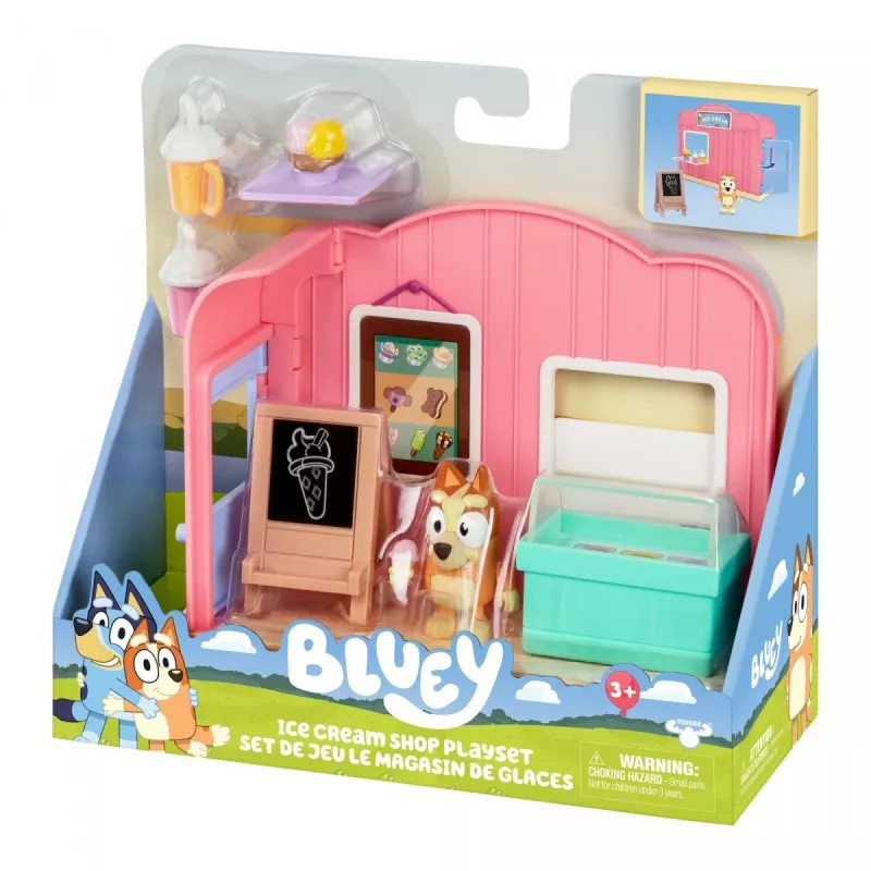 TMTOYS Mini Bluey ledų parduotuvėlė BLU17553 – miniatiūrinės figūrėlės, kolekcinis žaidimų rinkinys