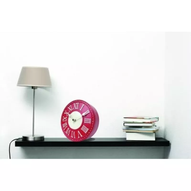 NeXtime klok 5187ro London Table sieninis laikrodis, Ø16 cm, raudonas/baltas