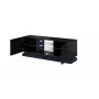 TV spintelė Cama meble QIU 160 – MDF juodas blizgesys, 1600×420×570 mm
