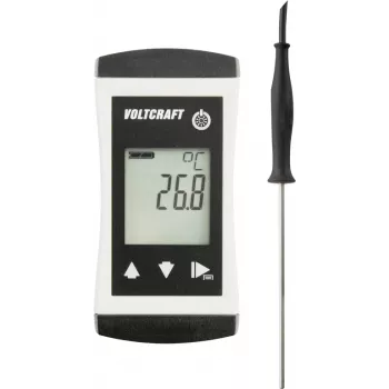 VOLTCRAFT PTM 100 + TPT-201 temperatūros matavimo prietaisas -200 – 450 °C, zondas Pt1000, IP65