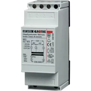 Grothe GT 3158 transformatorius 1 A baltas (14058)
