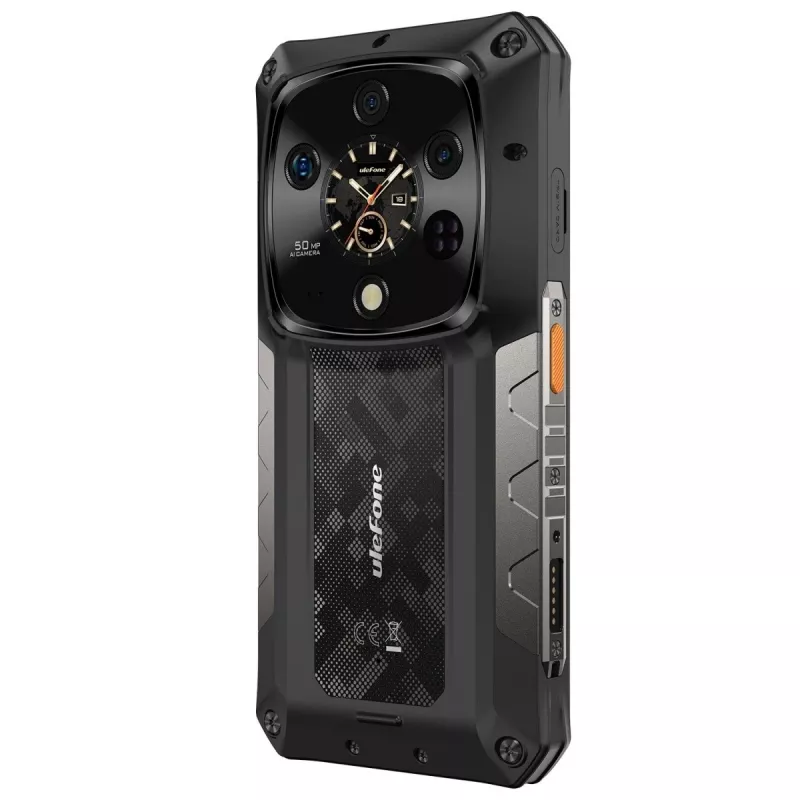 Atsparus išmanusis telefonas UleFone Armor 28 Ultra 5G — 16 GB RAM, 1 TB atminties, juodas
